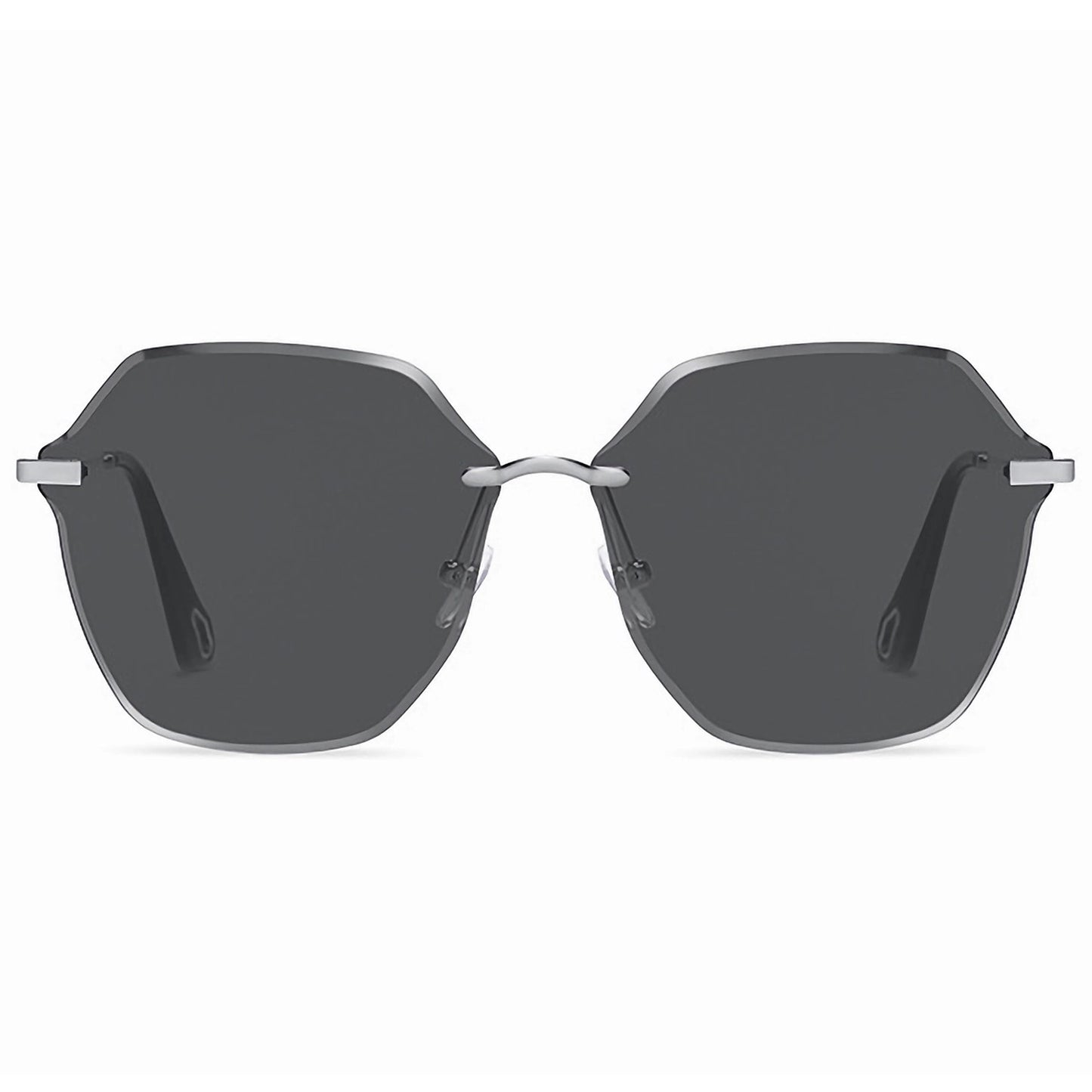 Women's Stylish Hexagonal Rimless Gradient Sunglasses for Fashion