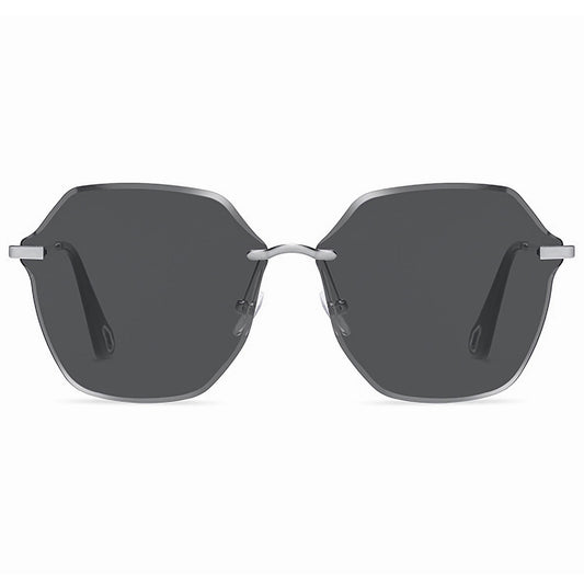 Women's Stylish Hexagonal Rimless Gradient Sunglasses for Fashion