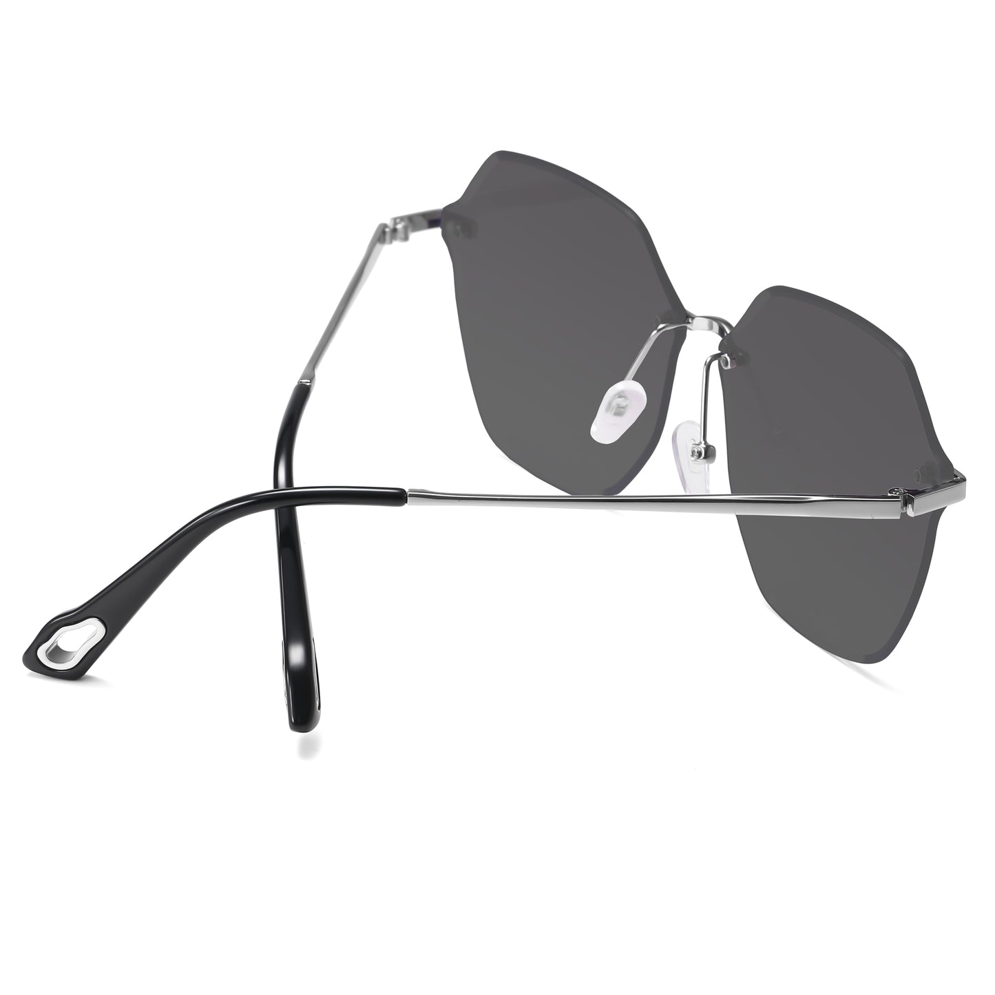 Women's Stylish Hexagonal Rimless Gradient Sunglasses for Fashion