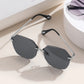 Women's Stylish Hexagonal Rimless Gradient Sunglasses for Fashion