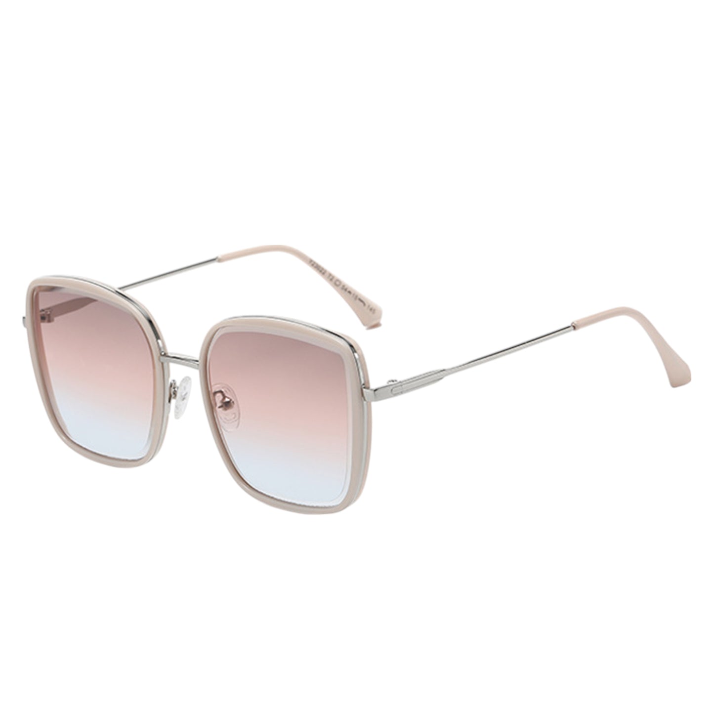 Women's Minimalist Square Frame Sunglasses with Slim Metal Arms and Flat Top Bridge Design for Everyday Wear