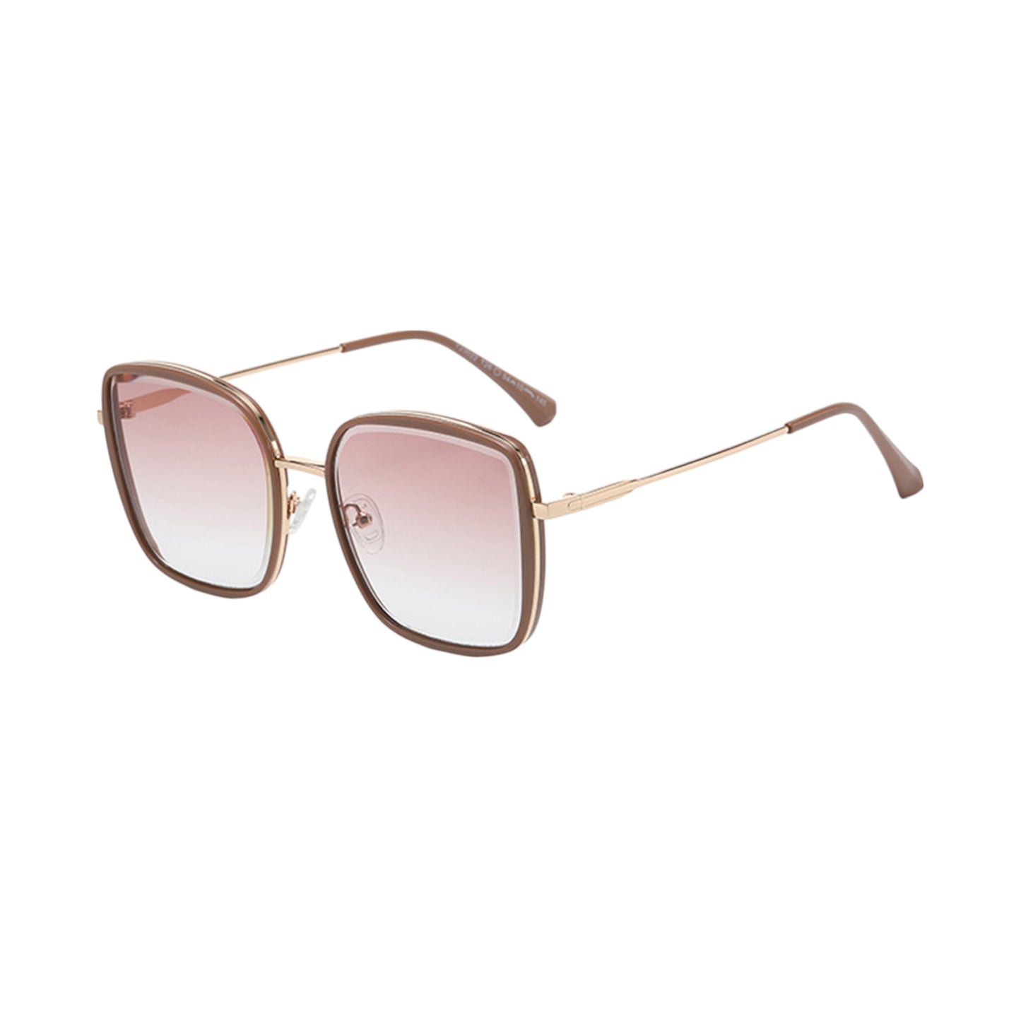 Women's Minimalist Square Frame Sunglasses with Slim Metal Arms and Flat Top Bridge Design for Everyday Wear