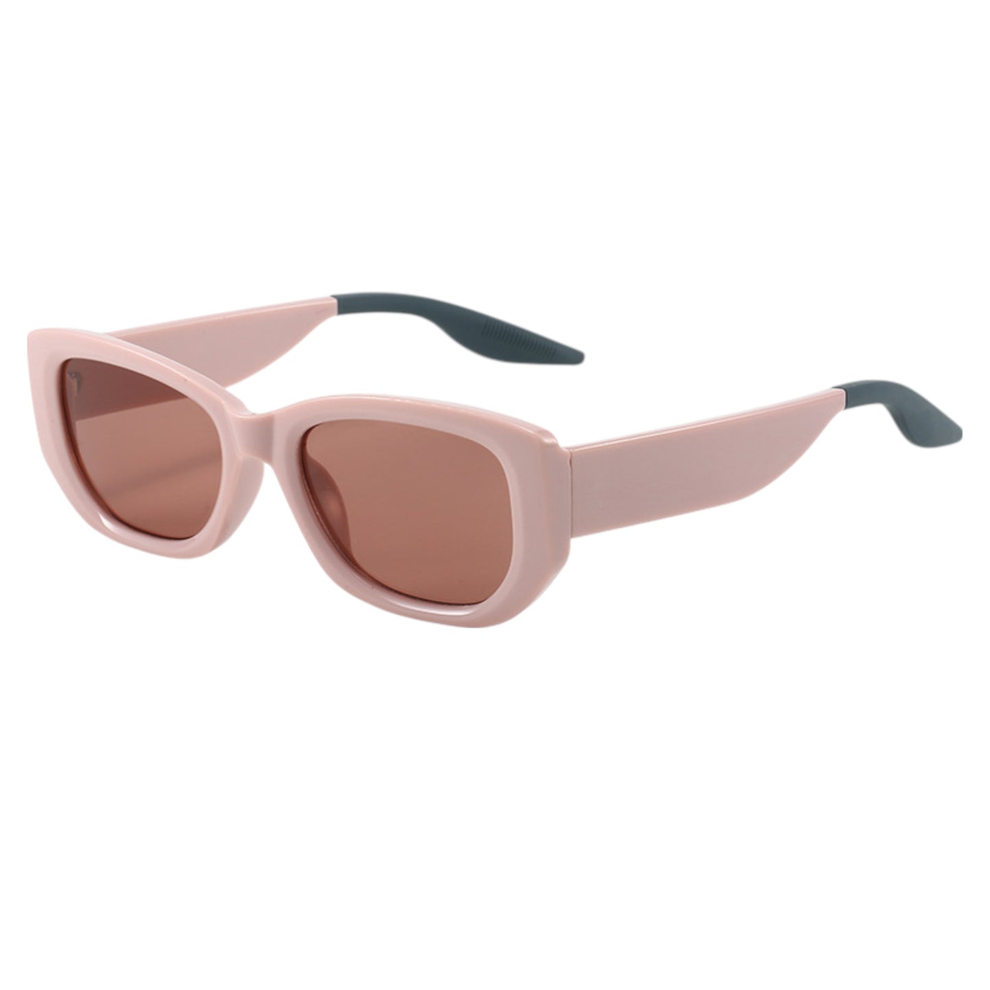 Women's Retro Thick Frame Cat Eye Sunglasses with Contrasting Arms and UV400 Protective Lenses for Bold Everyday Looks