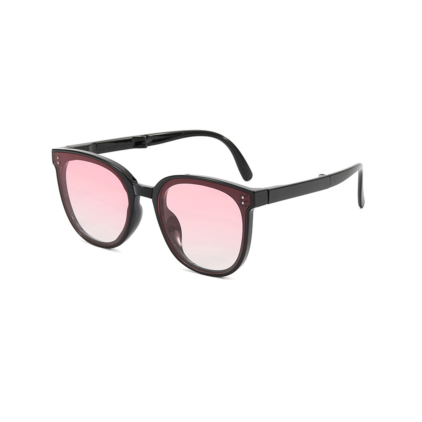 Unisex Classic Round Sunglasses with Matte Black Frame and UV400 Dark Lenses Lightweight Design