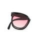Unisex Classic Round Sunglasses with Matte Black Frame and UV400 Dark Lenses Lightweight Design