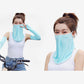 Women's Lightweight Face Cover Scarf with Ear Loops