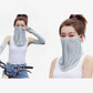 Women's Lightweight Face Cover Scarf with Ear Loops