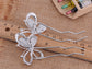 D Embellished Butterfly Hair Clip With Peach Hued Accents