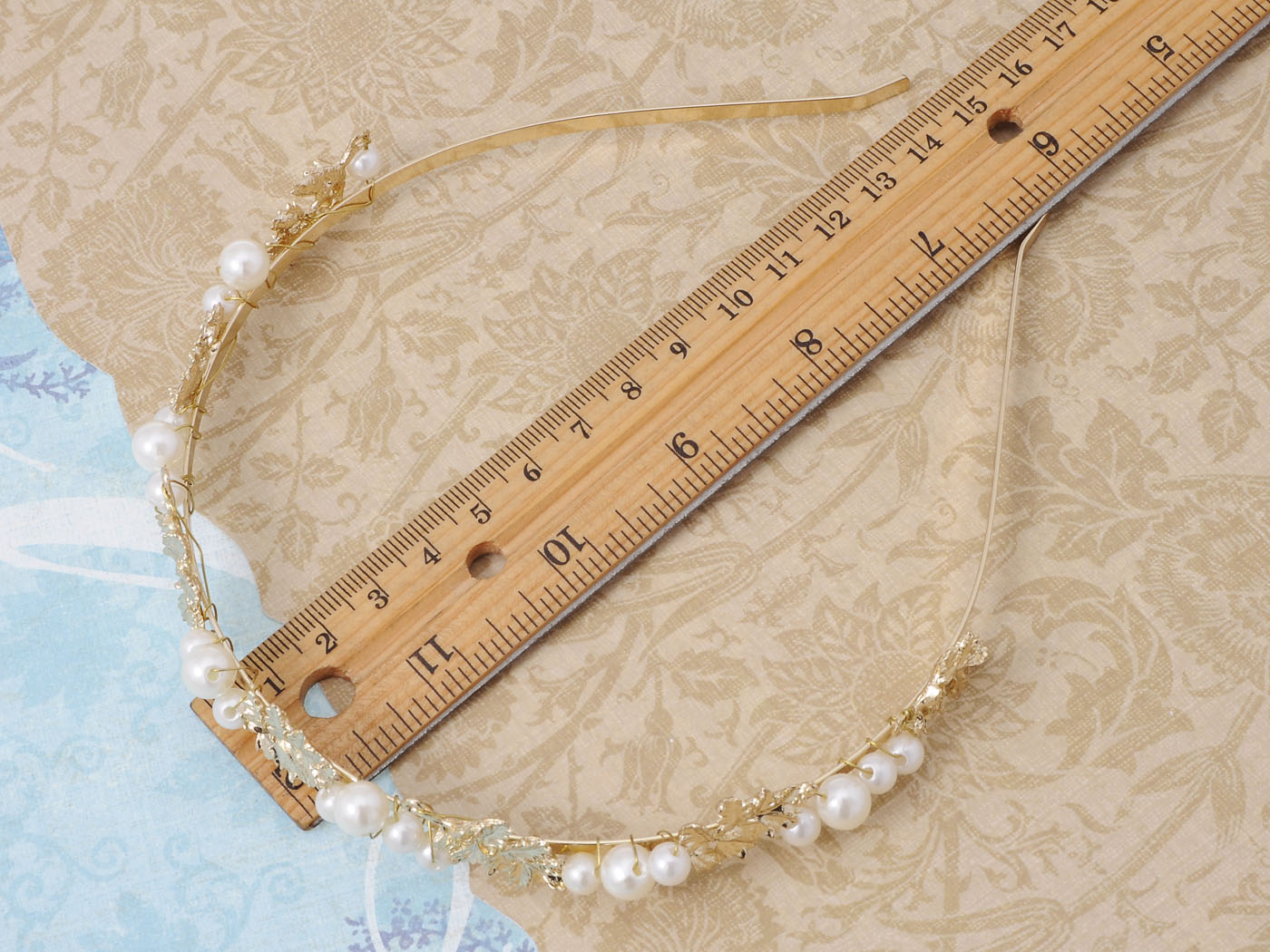 Royal Princess Tiara Tiny Flower Flawless Pearl Headband