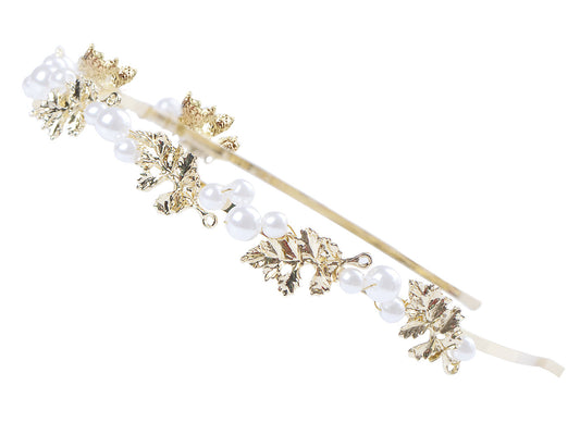 Royal Princess Tiara Tiny Flower Flawless Pearl Headband