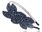 1920S Black Beaded Leaf Flapper Headband