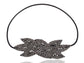 1920S Black Beaded Leaf Flapper Headband