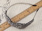 Beaded Headband Gun Flapper Hairband Grey