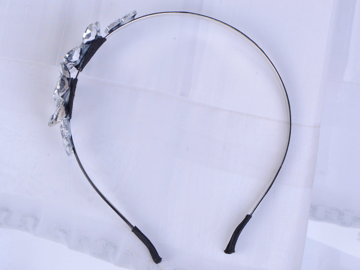 Decorative Vintage Diamond Jeweled Butterfly Hair Piece Headband ()