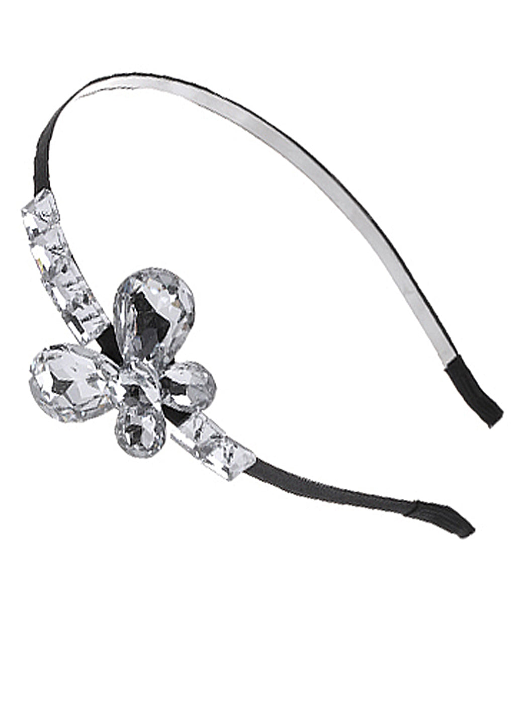 Decorative Vintage Diamond Jeweled Butterfly Hair Piece Headband ()