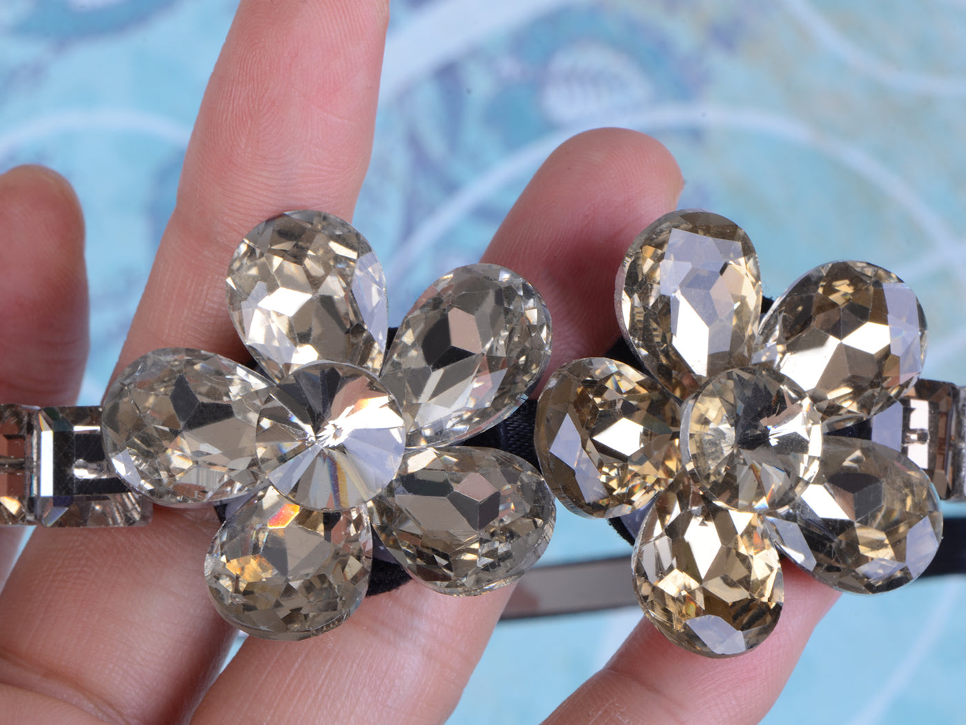 Decorative Vintage Diamond Jeweled Butterfly Hair Piece Headband ()