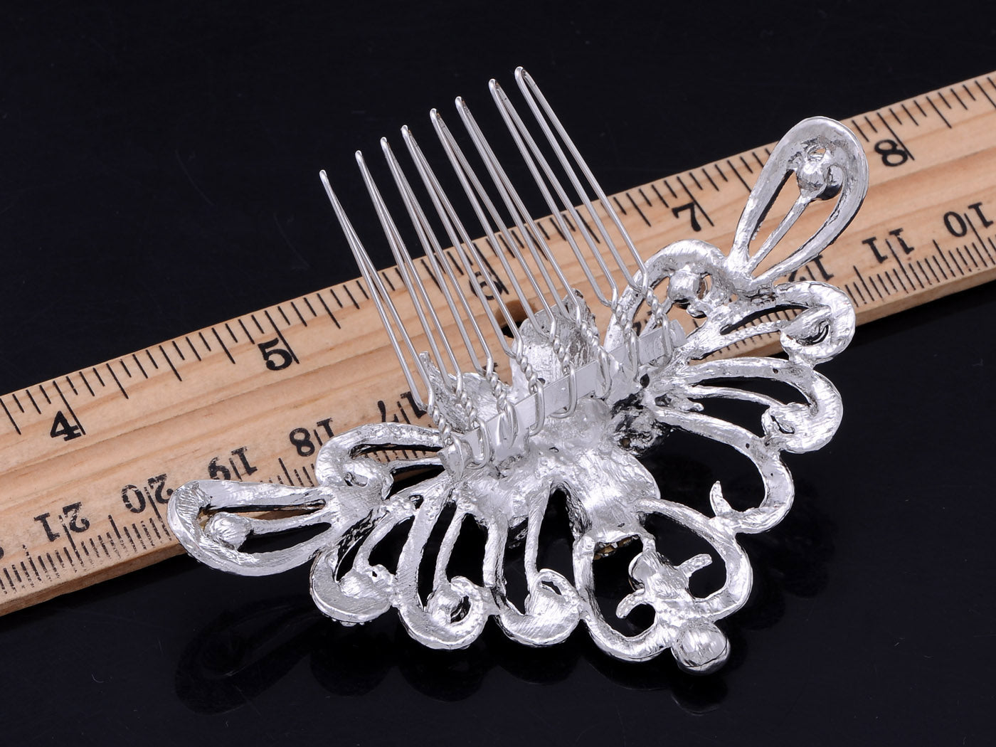 Flowers And Leaves Cluster Hair Comb