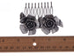 Vintage Floral Rose Leaf Hair Pin Clip Comb