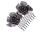 Vintage Floral Rose Leaf Hair Pin Clip Comb