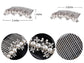 Silver Floral Stamen Simulated Pearl Bridal Hair Comb