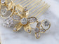 Flower Leaf Bridal Hair Comb