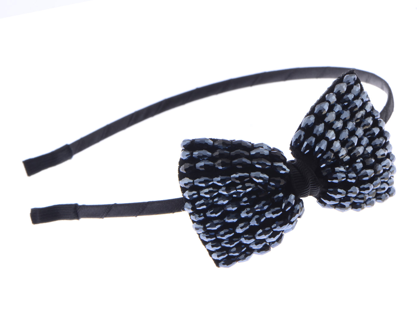 Vintage Ribbon Bow Beads 1920S Flapper Headband For Girls