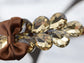 Yellow Citrine Ribbon Bow Headband Clip For Women Gift