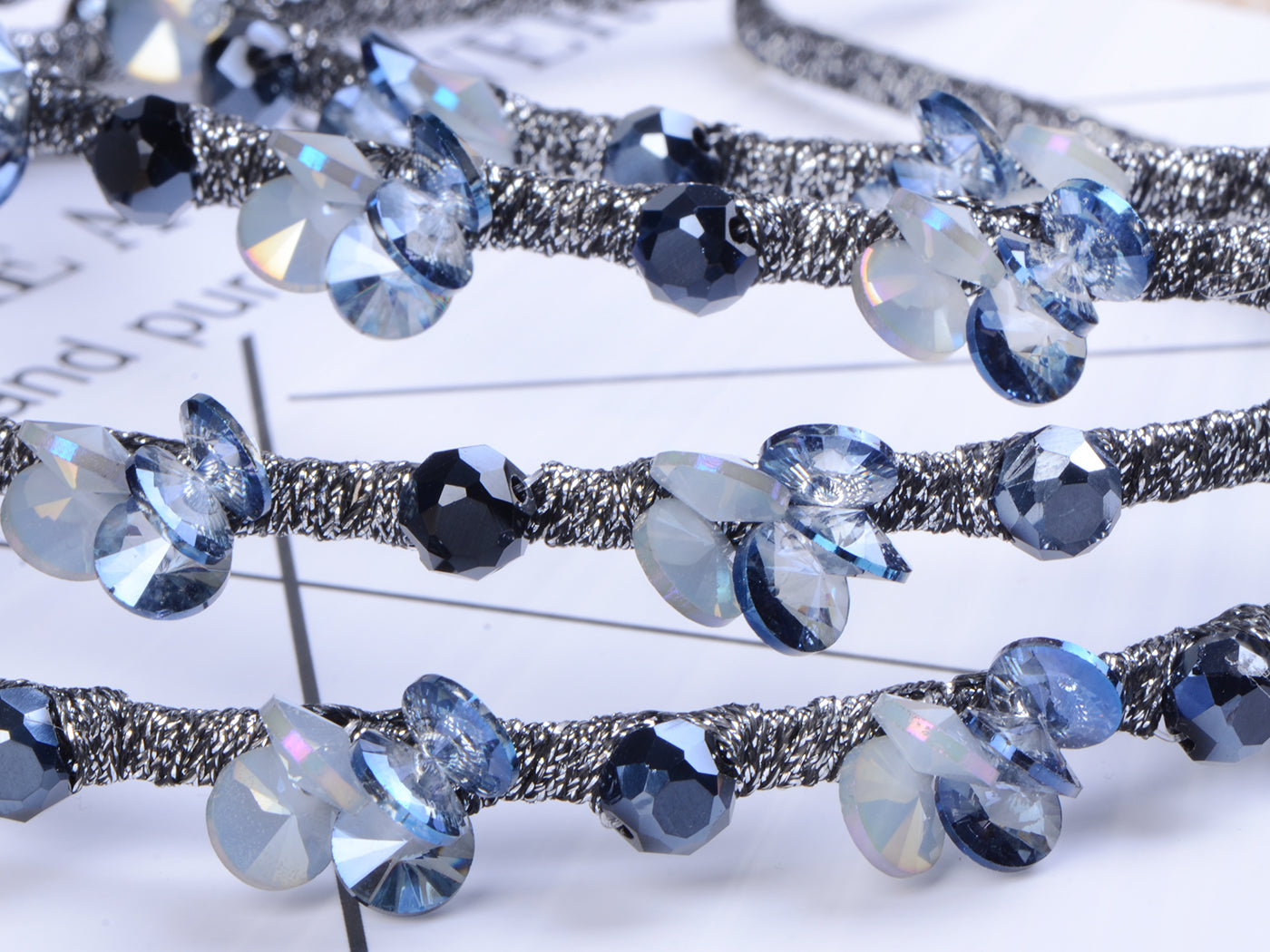 Women Girls Teeth Comb Plastic Black Flower Hairband Headband