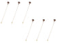 Long Hat Pin Black Retro Hollow Out Design Stick Pin Vintage Style Galvanized Alloy