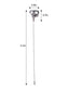 Retro Silver Hat Pin Hollow-out Design Long Stick Pin Vintage Style Fashion Accessories