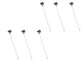 Retro Silver Hat Pin Hollow-out Design Long Stick Pin Vintage Style Fashion Accessories