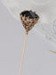 Retro Silver Hat Pin Hollow-out Design Long Stick Pin Vintage Style Fashion Accessories