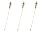 Women's Hat Pin Golden Retro Hollow Out Design Inlaid with Synthetic Emerald stone Stick Pin/Suit Pin for Men/Women