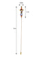Women's Hat Pin Golden Retro Hollow Out Design Inlaid with Synthetic Emerald stone Stick Pin/Suit Pin for Men/Women