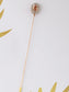 Retro Silver Hat Pin Hollow-out Design Long Stick Pin Vintage Style Fashion Accessories