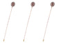 Retro Silver Hat Pin Hollow-out Design Long Stick Pin Vintage Style Fashion Accessories