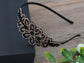 Vintage 1920S Hand Beads Retro Big Flower Leaf Flapper Headband