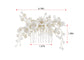 Alilang Flowers Crystal Hair Comb Bridal Hair Pieces Retro Hair Clips Wedding Hair Accessories