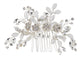 Alilang Flowers Crystal Hair Comb Bridal Hair Pieces Retro Hair Clips Wedding Hair Accessories