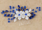 Alilang Flower Hair Comb for Women and Girls Wedding Bridal Crystal Hair Piece Hair Accessories