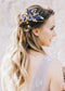 Alilang Flower Hair Comb for Women and Girls Wedding Bridal Crystal Hair Piece Hair Accessories