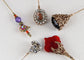 Alilang 5Pcs/ 3Pcs Hat Pin Golden Vintage Style Safety Pins Brooches Suit Tie Hat Scarf Badge set Jewelry Accessories