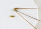 Alilang 5Pcs/ 3Pcs Hat Pin Golden Vintage Style Safety Pins Brooches Suit Tie Hat Scarf Badge set Jewelry Accessories