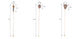 Alilang 5Pcs/ 3Pcs Hat Pin Golden Vintage Style Safety Pins Brooches Suit Tie Hat Scarf Badge set Jewelry Accessories