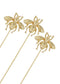 Alilang Women's Gold Tone Starfish, Honey Bee, Silver Star, and Insect Crystal Rhinestone Hatpins Jewelry Set Lapel Stick Pack of 1/3/4/6