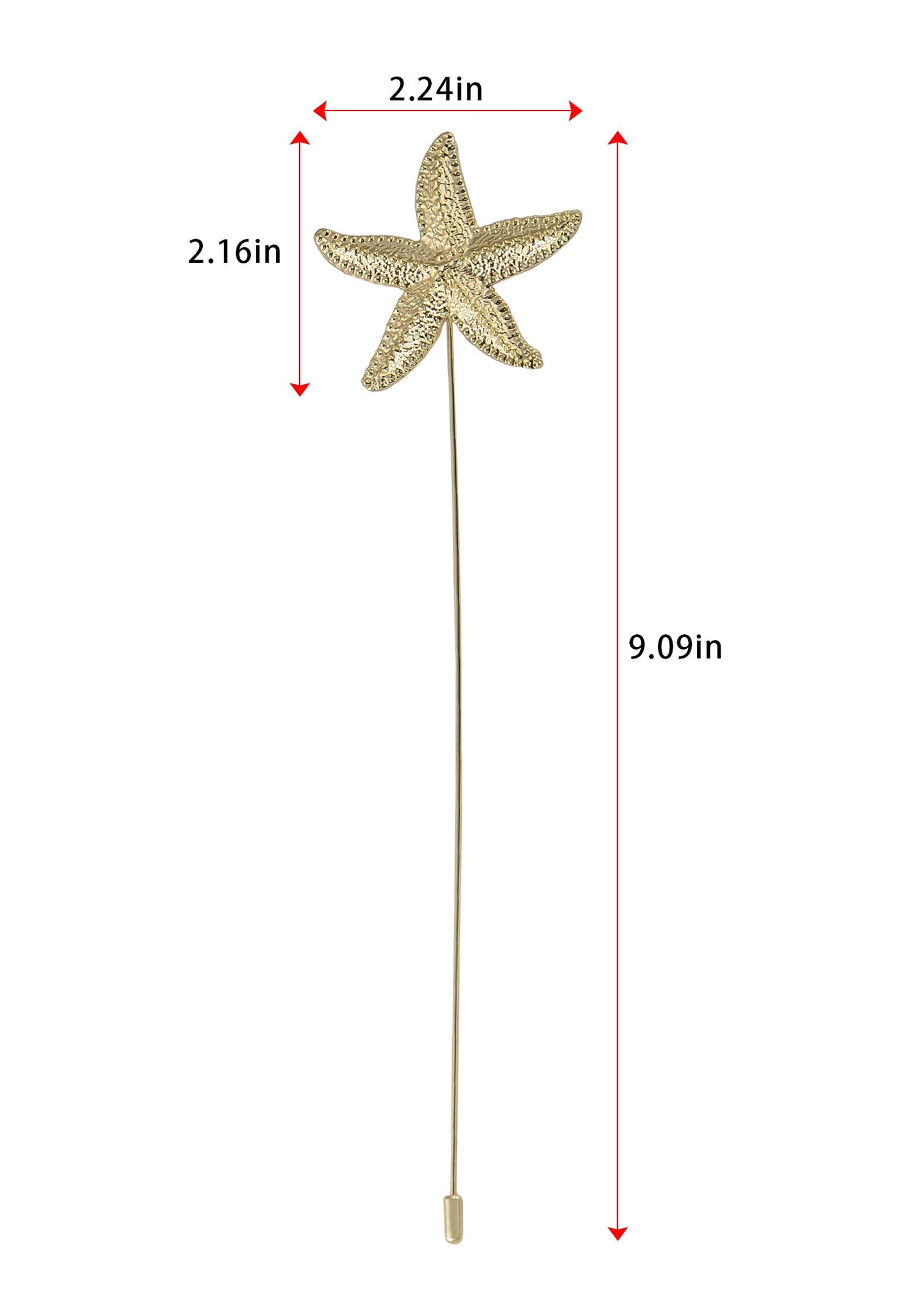 Alilang Women's Flower Crystal Rhinestone Hat Pin - Long Handle Halloween Insect Spider Jewelry Set Starfish Bee Lapel Stick Pack of 2/3/6