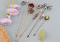 Alilang 5Pcs/ 3Pcs Hat Pin Golden Vintage Style Safety Pins Brooches Suit Tie Hat Scarf Badge set Jewelry Accessories