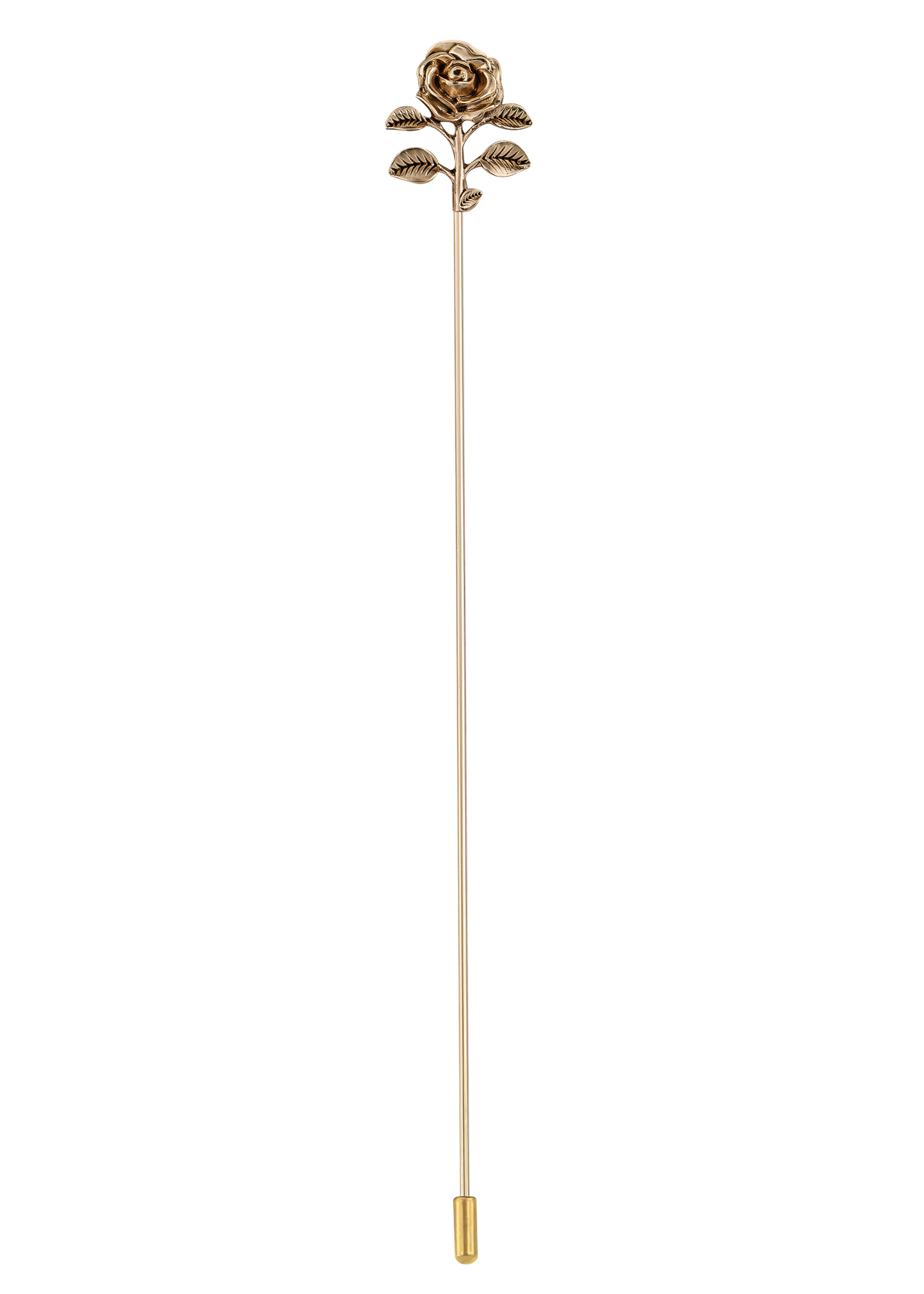 8in Antique Style Hat Pin Long Metal Stem Hats Coats Lapels