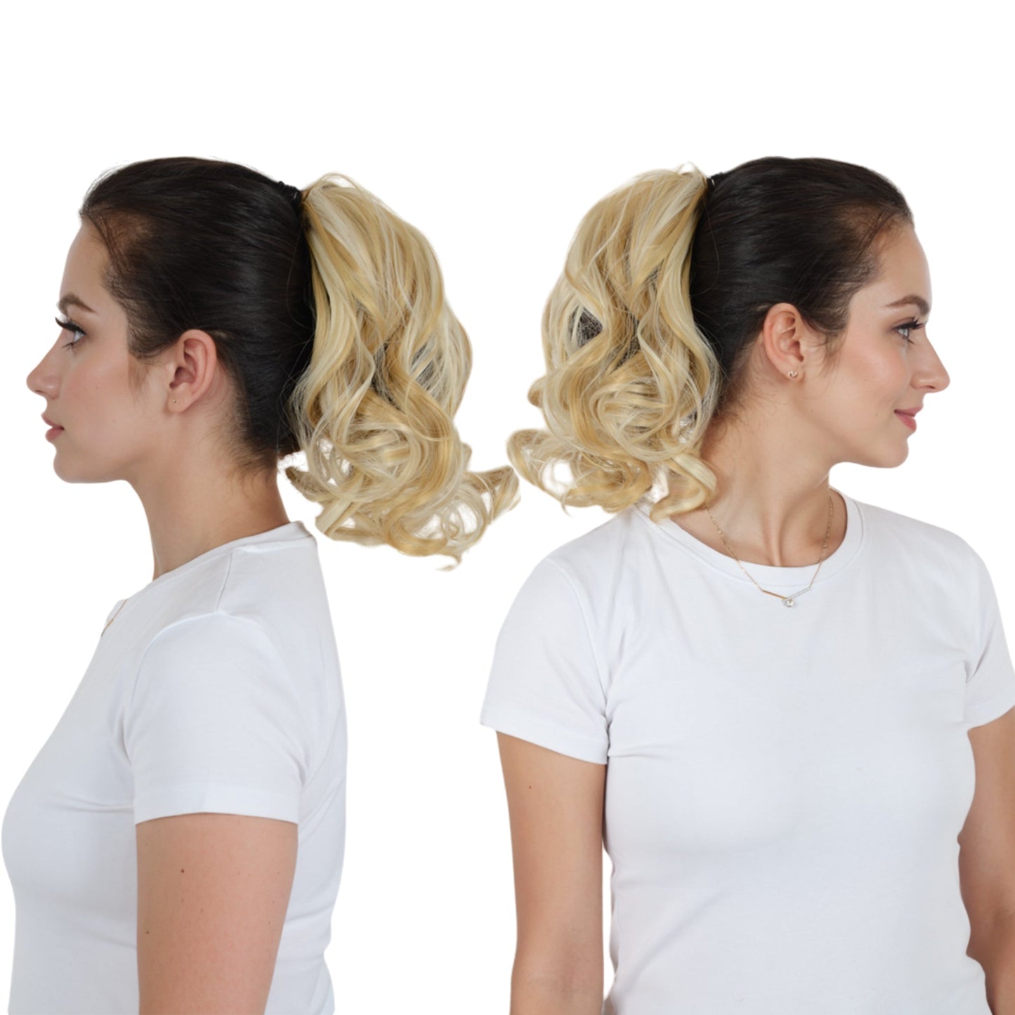 Claw Clip Curly Ponytail Extension 9 Inch Long Curly Wavy Hairpiece  Synthetic Clip-In Ponytail for Women Daily Wear