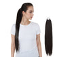 24 Inch Long Straight Ponytail Extension Elastic Ring Long Straight Hair For Daily and Special Occasions